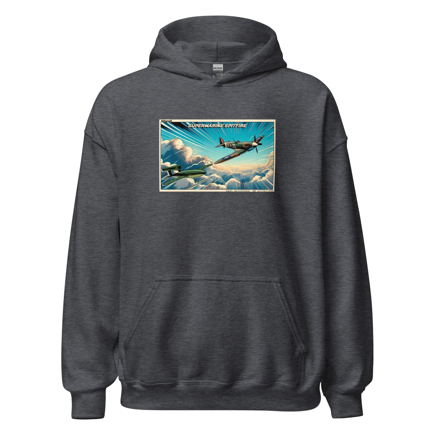 Spitfire vs V-1 Flying Bomb Hoodie