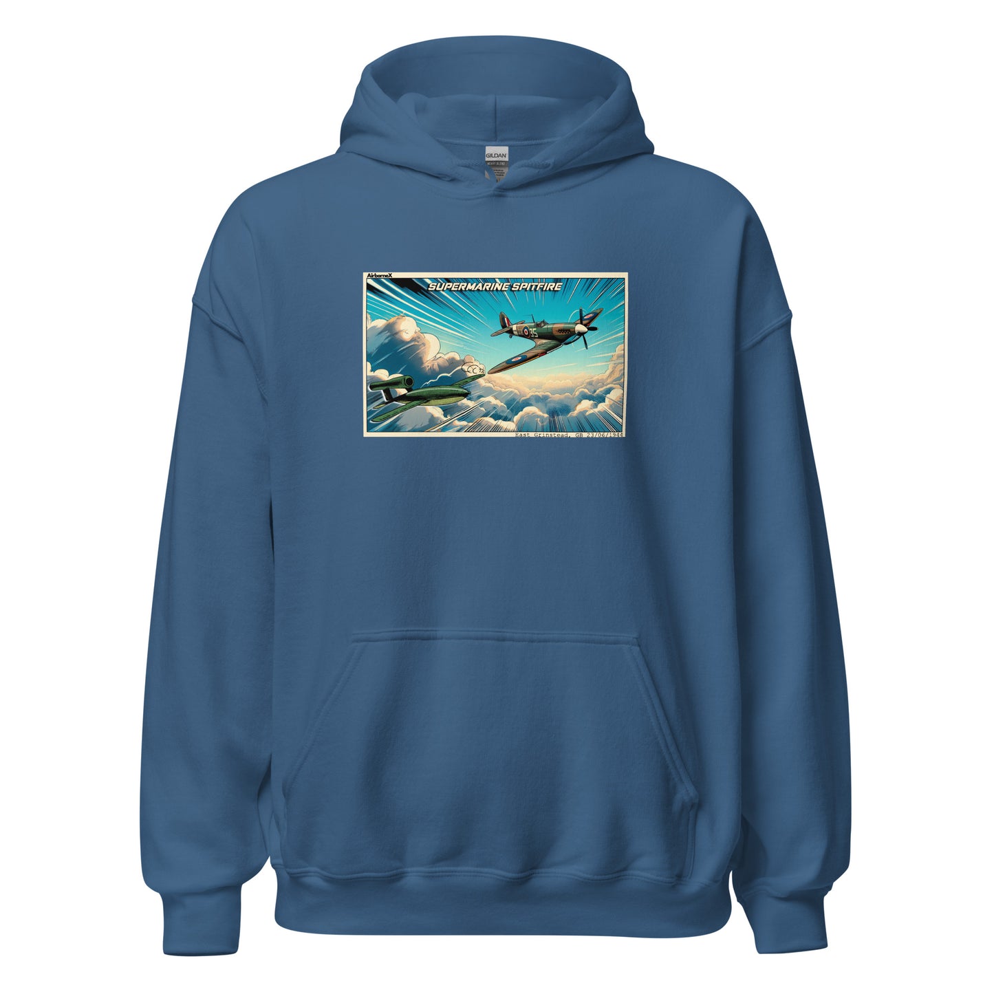 Spitfire vs V-1 Flying Bomb Hoodie