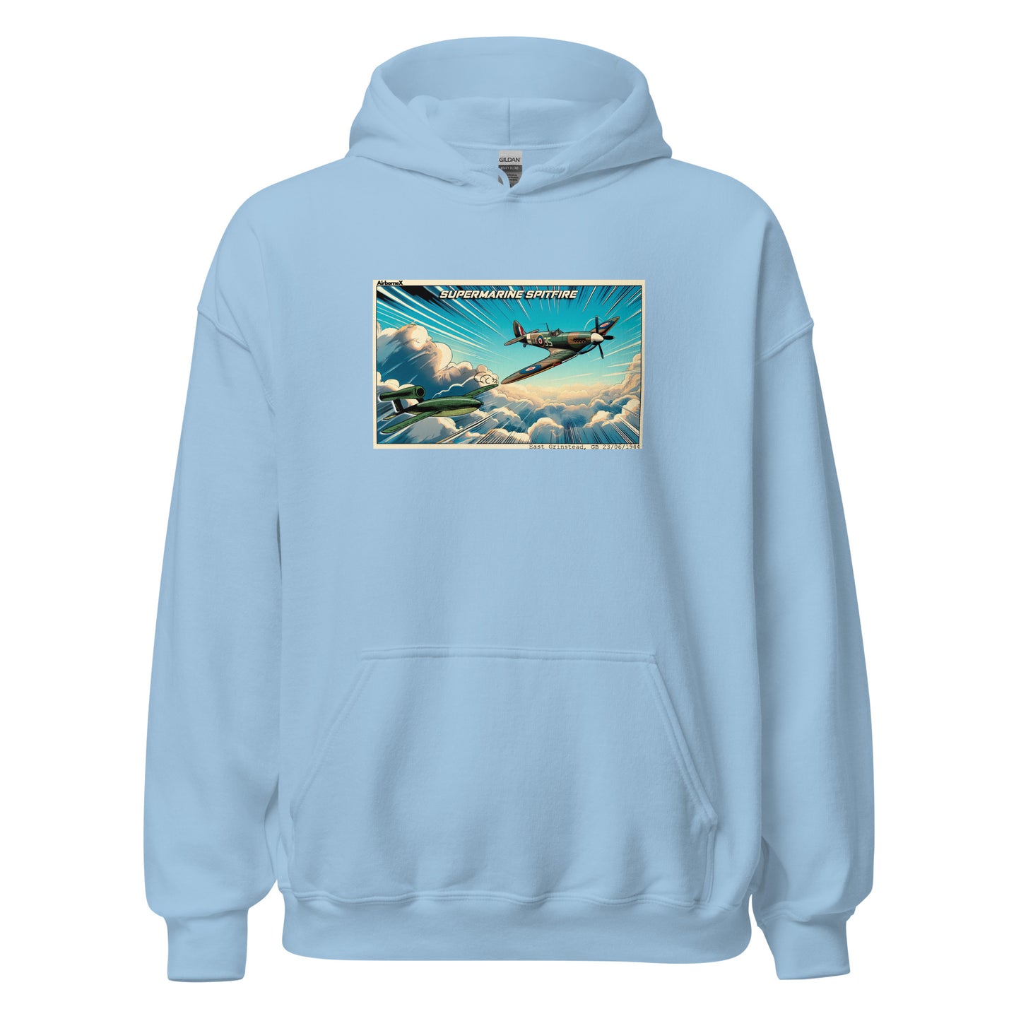 Spitfire vs V-1 Flying Bomb Hoodie